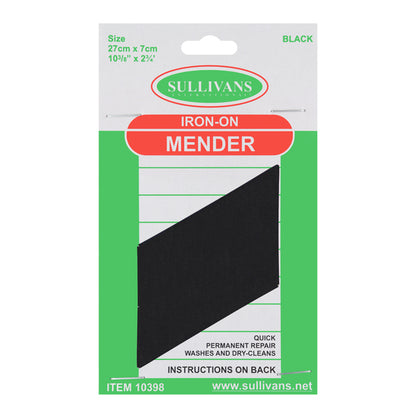 SULLIVANS Iron On Mender Black / Mollies New Zealand