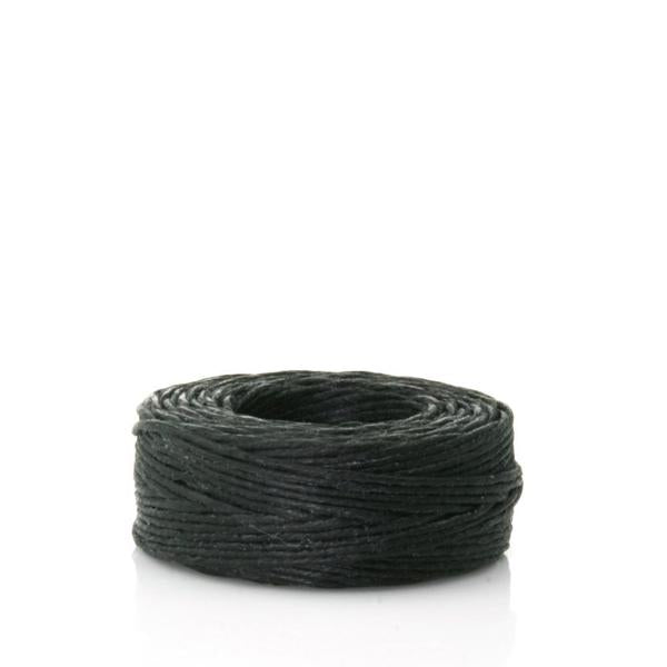 IVAN Waxed Linen Thread Black 1.0mm 22m / Mollies New Zealand
