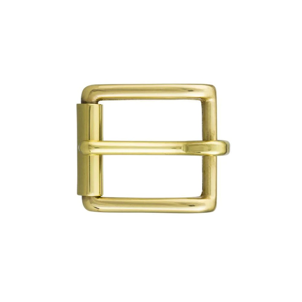 IVAN End Bar Roller Buckle Solid Brass 25mm (1") / Mollies New Zealand