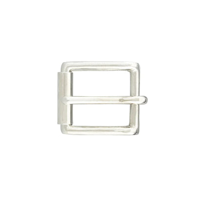 IVAN End Bar Roller Buckle Solid Brass Nickel Plate 20mm (3 4") / Mollies New Zealand