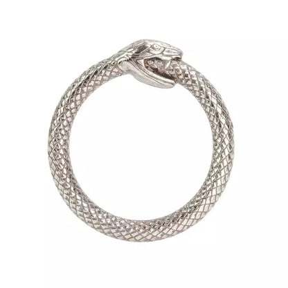IVAN O Rings Infinity Snake Antique Silver 38mm (1-1 2") / Mollies New Zealand