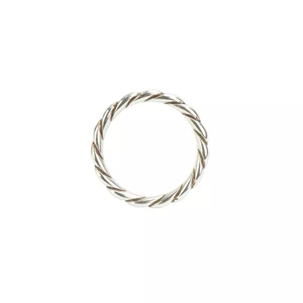 IVAN O Rings Rope Antique Silver 25mm (1") / Mollies New Zealand