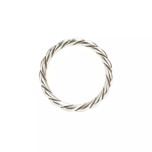IVAN O Rings Rope Antique Silver 32mm (1-1 4") / Mollies New Zealand