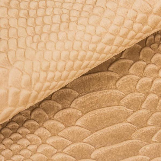 LEATHER Veg Tan Exotic Snake Print Single Shoulder 3-4oz | Mollies Make And Create NZ