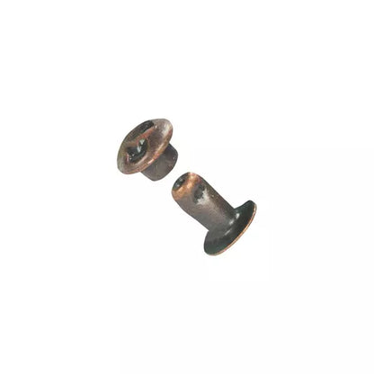IVAN Hammered Rivets Antique Copper 6*6mm 100 Pack / Mollies New Zealand