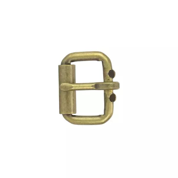 IVAN End Bar Roller Buckle Antique Brass 25mm (1") / Mollies New Zealand