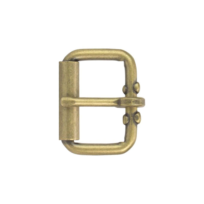 IVAN End Bar Roller Buckle Antique Brass 38mm (1-1 2") / Mollies New Zealand