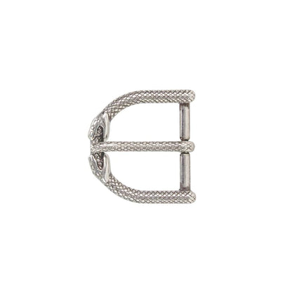 IVAN Infinity Snake End Bar Buckle Antique Silver 25mm (1") / Mollies New Zealand