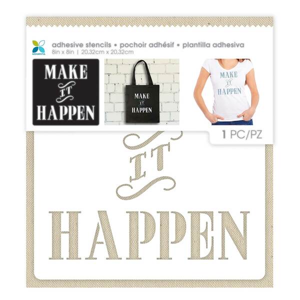 MOMENTA Adhesive Stencil Make it Happen / Mollies New Zealand