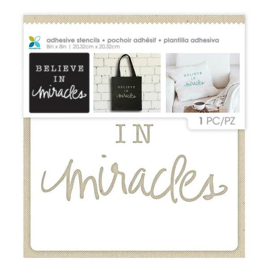 MOMENTA Adhesive Stencil Believe in Miracles | Mollies Make And Create NZ