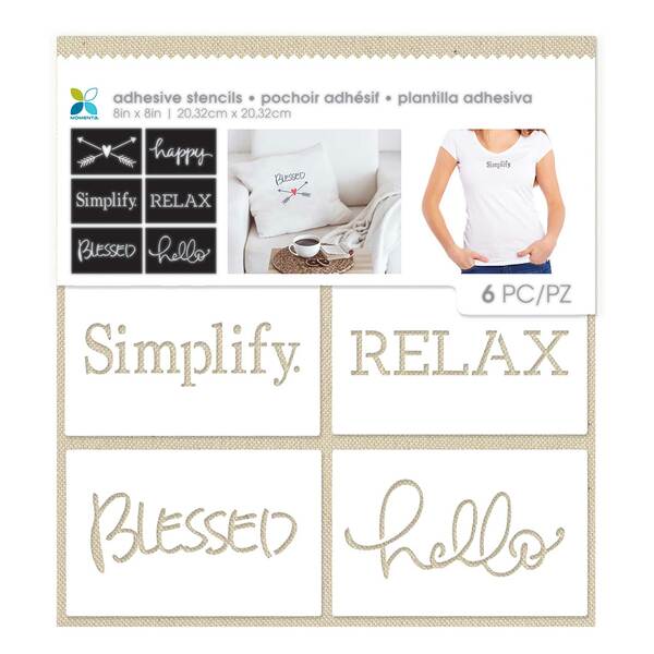 MOMENTA Adhesive Stencil Blessed / Mollies New Zealand