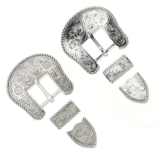 IVAN Rope Engraved Buckle Set [discon] / Mollies New Zealand