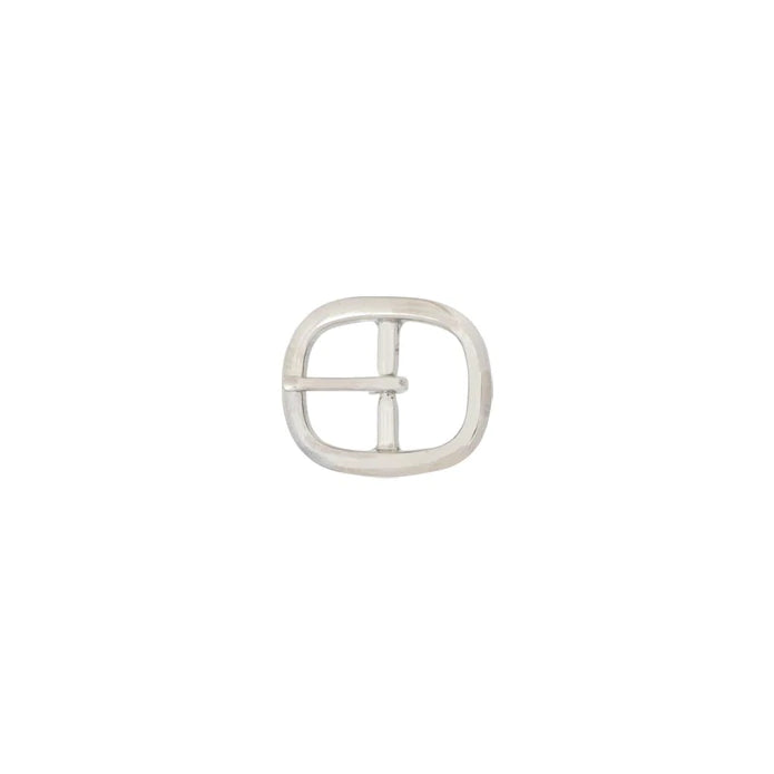 IVAN Center Bar Buckle Solid Brass Nickel Plate 25mm (1") / Mollies New Zealand