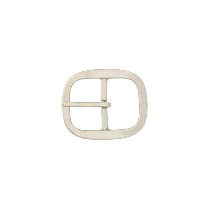 IVAN Center Bar Buckle Solid Brass Nickel Plate 35mm (1-3 8") / Mollies New Zealand