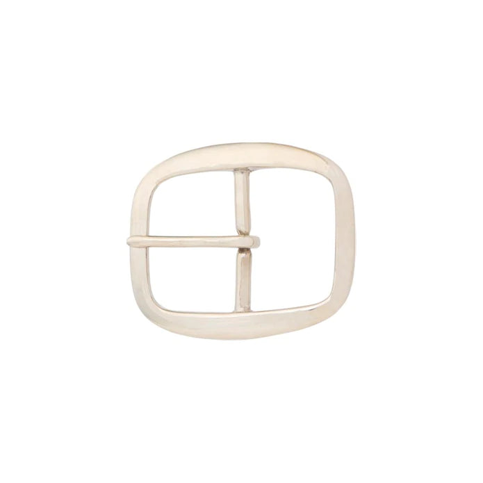 IVAN Center Bar Buckle Solid Brass Nickel Plate 45mm (1-3 4") / Mollies New Zealand