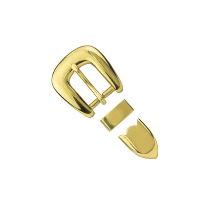 IVAN Plain Buckle Set [discon] Brass Plate 20mm (3 4") / Mollies New Zealand