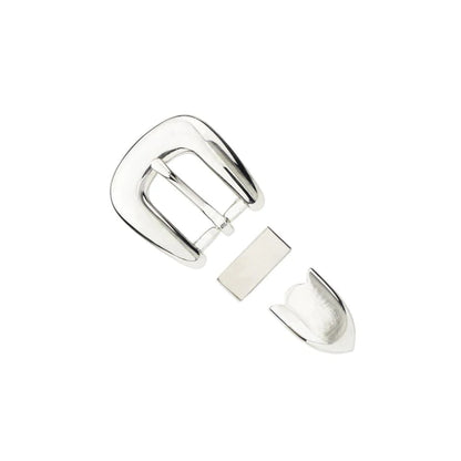 IVAN Plain Buckle Set [discon] Nickel Plate 20mm (3 4") / Mollies New Zealand