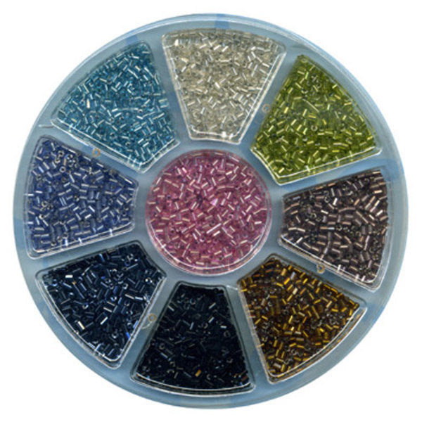 SULLIVANS Bugle Beads Mixed Colours Half Bugle 3mm / Mollies New Zealand