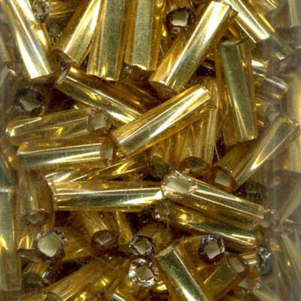 SULLIVANS Bugle Beads Gold 18gm 7mm / Mollies New Zealand