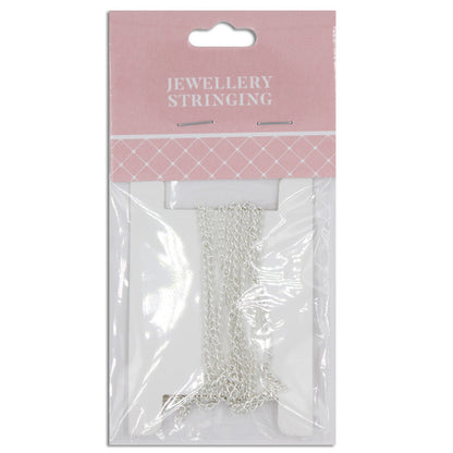 SULLIVANS Chain Twisted Bright Silver 3 x 2mm / Mollies New Zealand