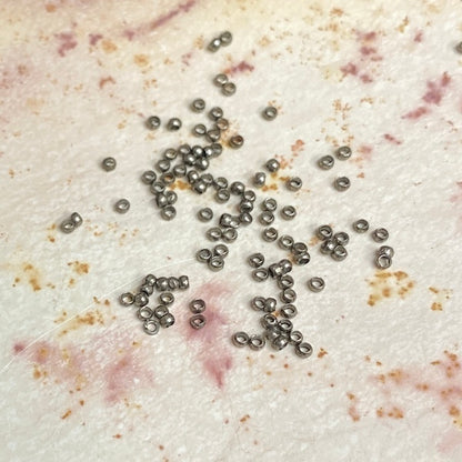 SULLIVANS Crimpers Round Antique Silver / Mollies New Zealand