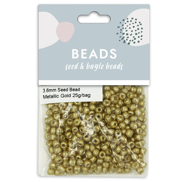 SULLIVANS Seed Beads Gold / Mollies New Zealand