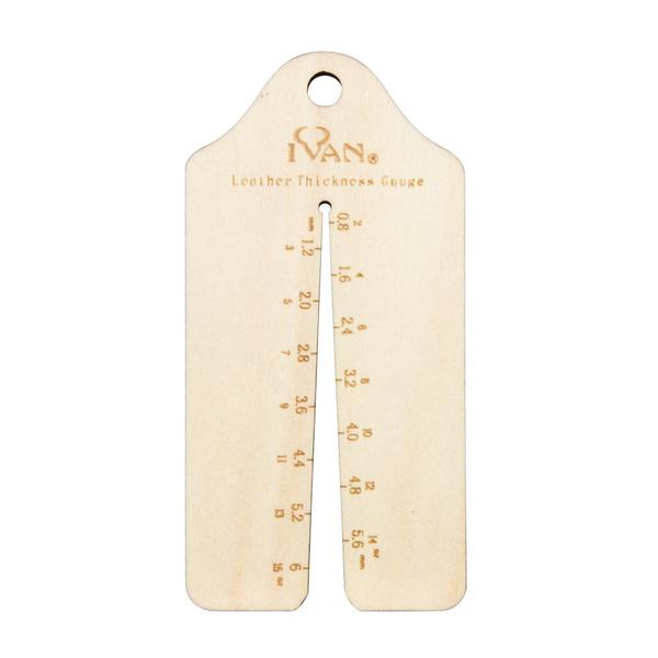 IVAN Wooden Leather Thickness Gauge / Mollies New Zealand