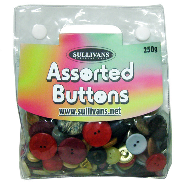 SULLIVANS Assorted Buttons 250gm | Mollies Make And Create NZ