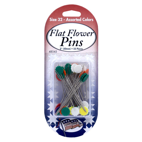 QUILT SHOP Flat Flower Pins | Mollies Make And Create NZ