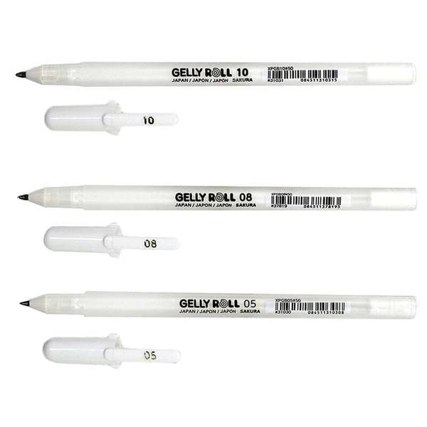 SAKURA Gelly Roll White Pen Set | Mollies Make And Create NZ