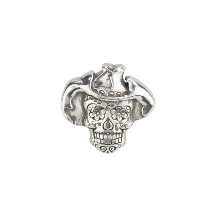IVAN Sugar Skull Concho Cowboy Antique Silver / Mollies New Zealand