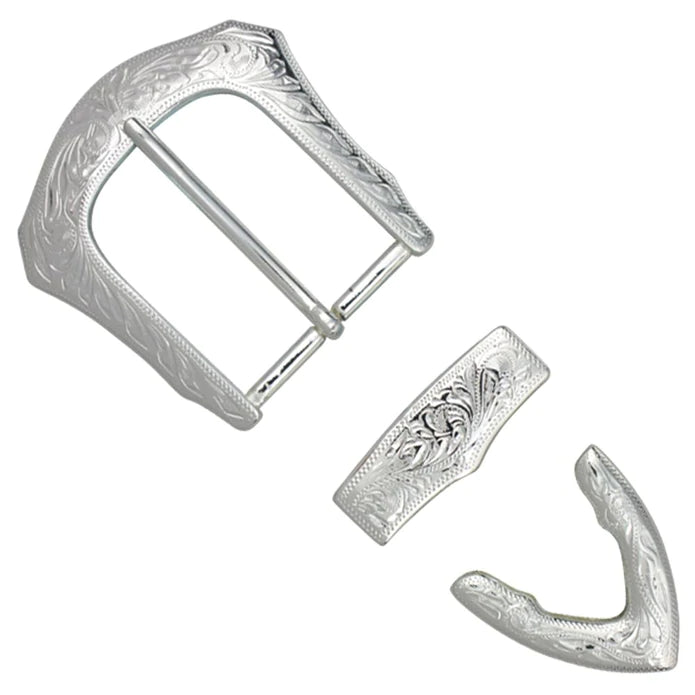 IVAN Athena Buckle Set Silver Plate 32mm (1-1 4") / Mollies New Zealand