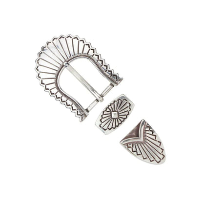 IVAN Aztec Buckle Set Antique Silver 25mm (1") 3PK / Mollies New Zealand