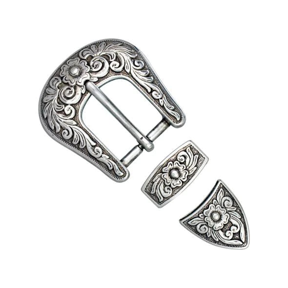 IVAN Diablo Buckle Set Antique Silver 25mm (1") / Mollies New Zealand