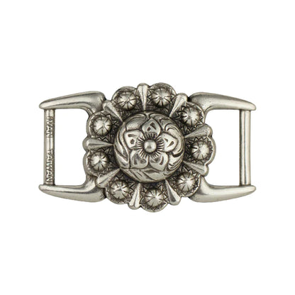 IVAN Strap Concho Scallop Antique Silver 32mm (1-1 4") / Mollies New Zealand