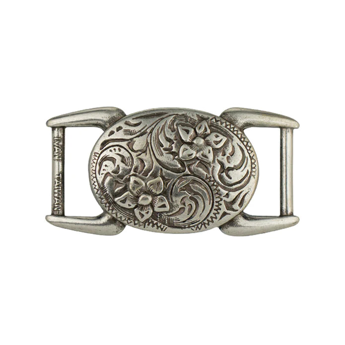 IVAN Strap Concho Oval Antique Silver 32mm (1-1 4") / Mollies New Zealand