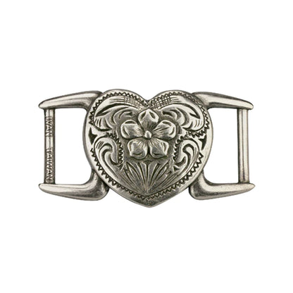 IVAN Strap Concho Heart Antique Silver 32mm (1-1 4") / Mollies New Zealand