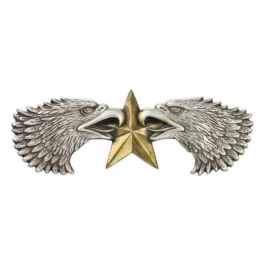 IVAN Dual Eagle Star Concho Antique Silver 26mm (1") / Mollies New Zealand