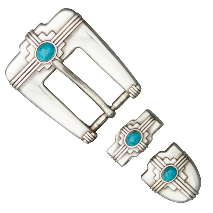 IVAN Vista Buckle Set Antique Silver 25mm (1") / Mollies New Zealand