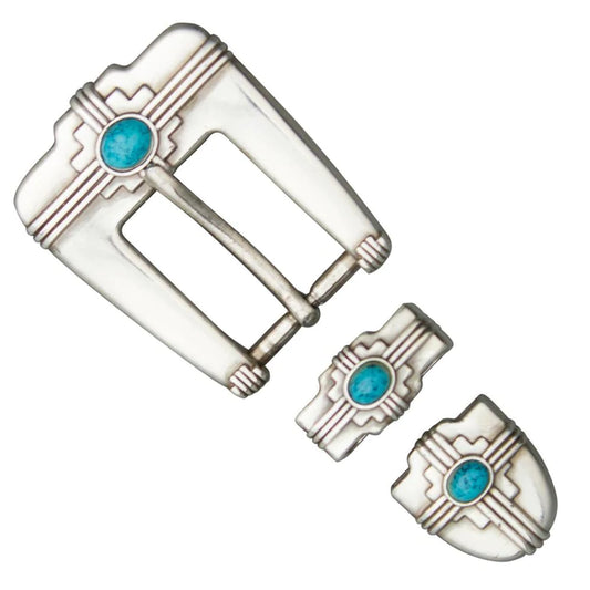 IVAN Vista Buckle Set Antique Silver 25mm (1") / Mollies New Zealand