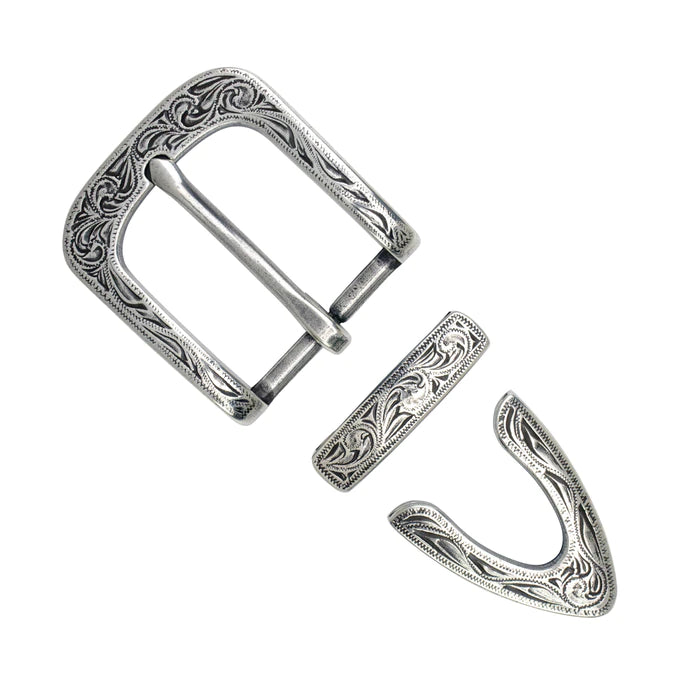 IVAN Laramie Buckle Set Antique Silver 32mm (1-1 4") / Mollies New Zealand