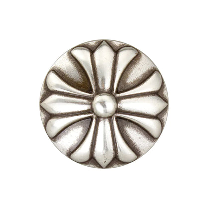 IVAN Round Cross Concho 28mm (1-1 8") Antique Silver / Mollies New Zealand