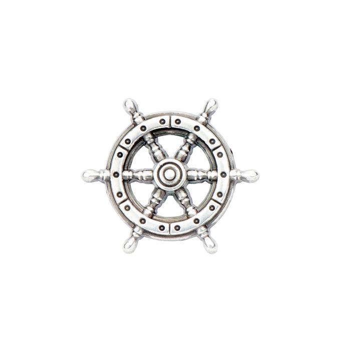 IVAN Nautical Concho Ship's Wheel Antique Silver 25mm (1") / Mollies New Zealand