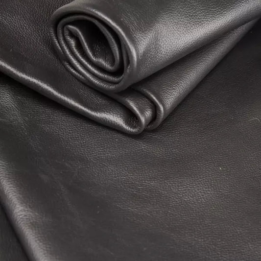 LEATHER Upholstery Cowhide Black | Mollies Make And Create NZ