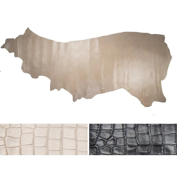 LEATHER Chromed Tanned Embossed / Side / Mollies New Zealand