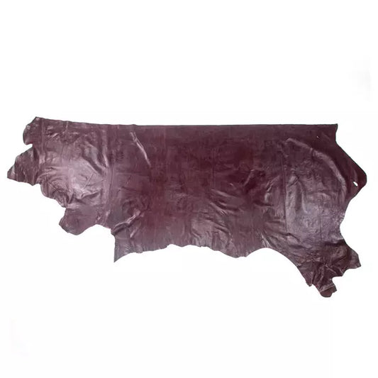 LEATHER Cascina Waxed Grape / Side Side 2-3oz Grape / Mollies New Zealand