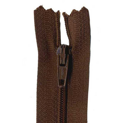 SULLIVANS Regular Dress Zipper 23cm Brown / Mollies New Zealand