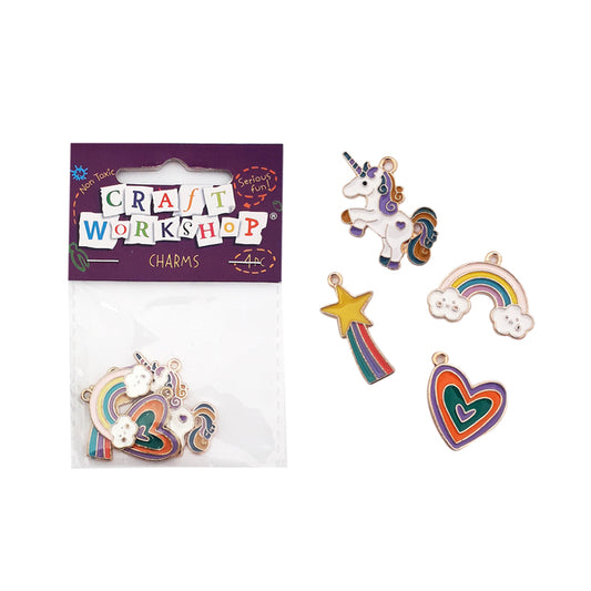 CRAFT WORKSHOP Unicorn Rainbow Charms / Mollies New Zealand