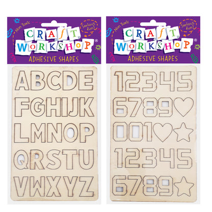 CRAFT WORKSHOP Adhesive Wooden Shapes | Mollies Make And Create NZ