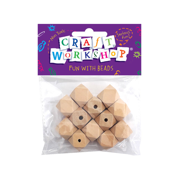 CRAFT WORKSHOP Beads Chunky Natural | Mollies Make And Create NZ